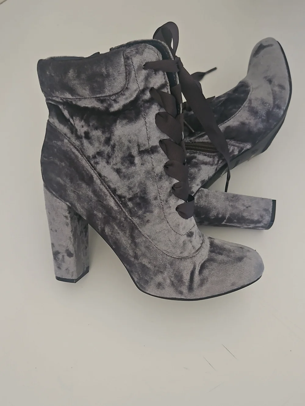NWOT Bamboo Suede Ankle Boots